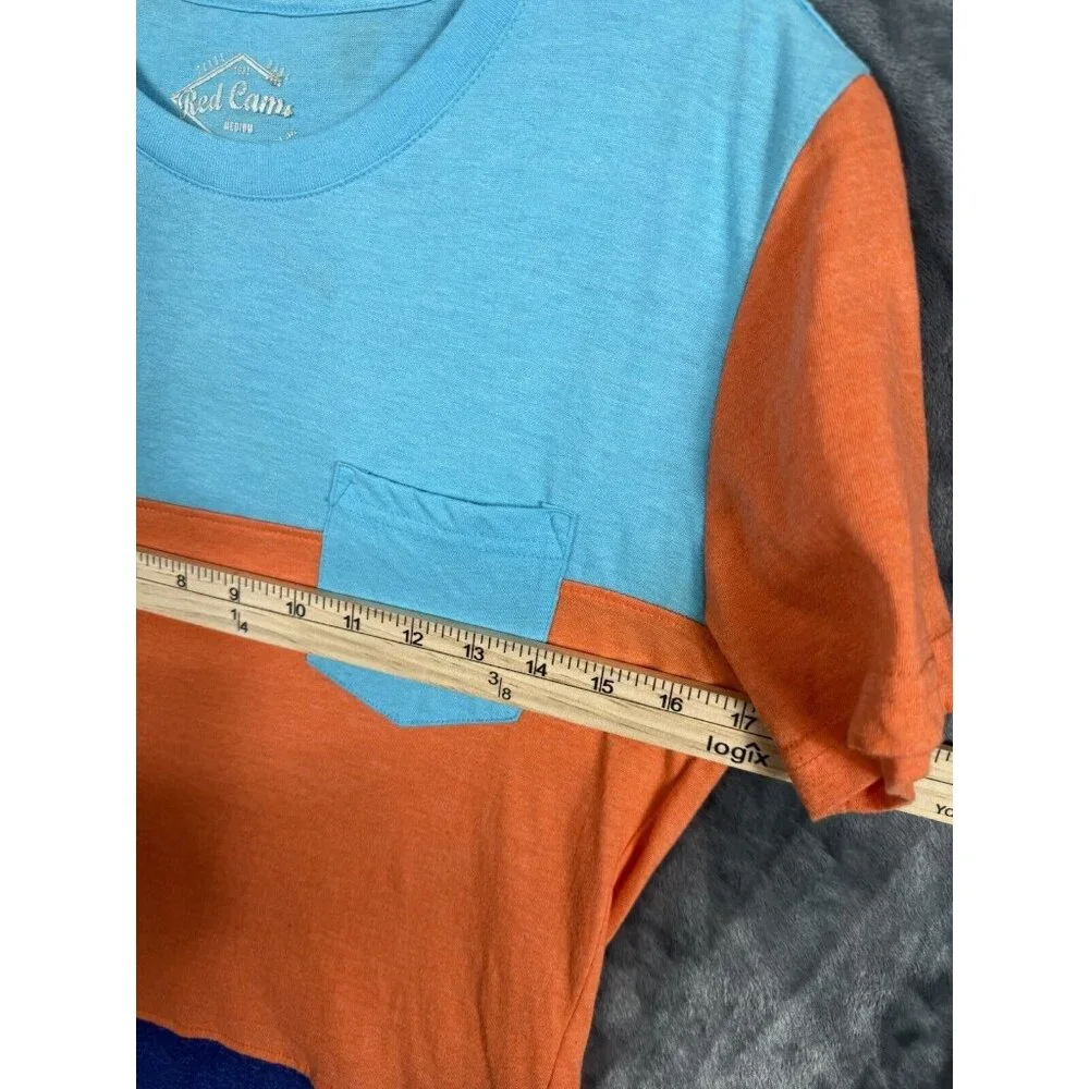 Red Camel Women Tops Tees - Short Sleeve Size Medium Colorful Blocks - Picture 4 of 8
